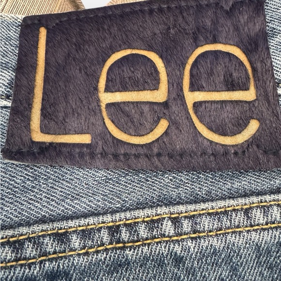 Lee 101 Denim Medium Wash Straight Leg Jeans Mens W29xL30 Rare Blue Hair Tag - Picture 12 of 13